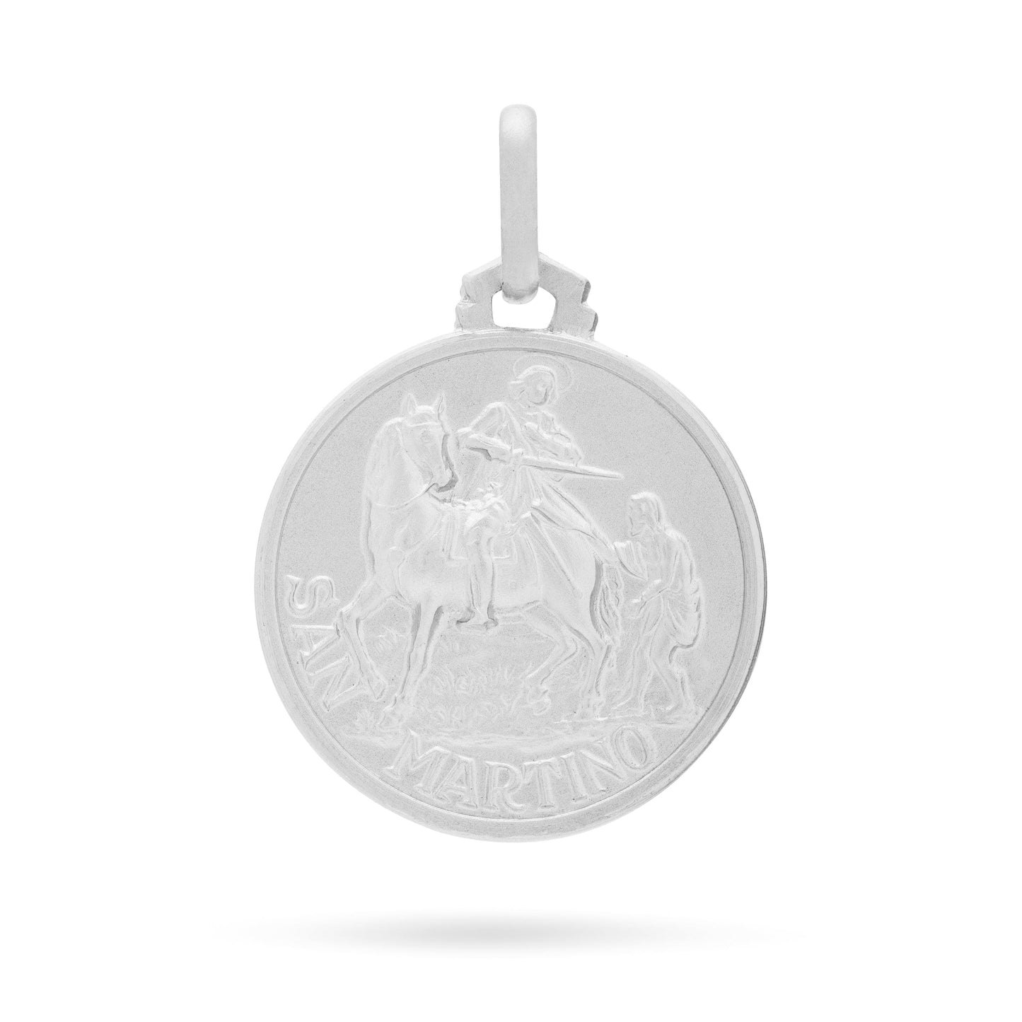 MONDO CATTOLICO Medal 18 mm (0.70 in) Sterling Silver Medal Saint Martino