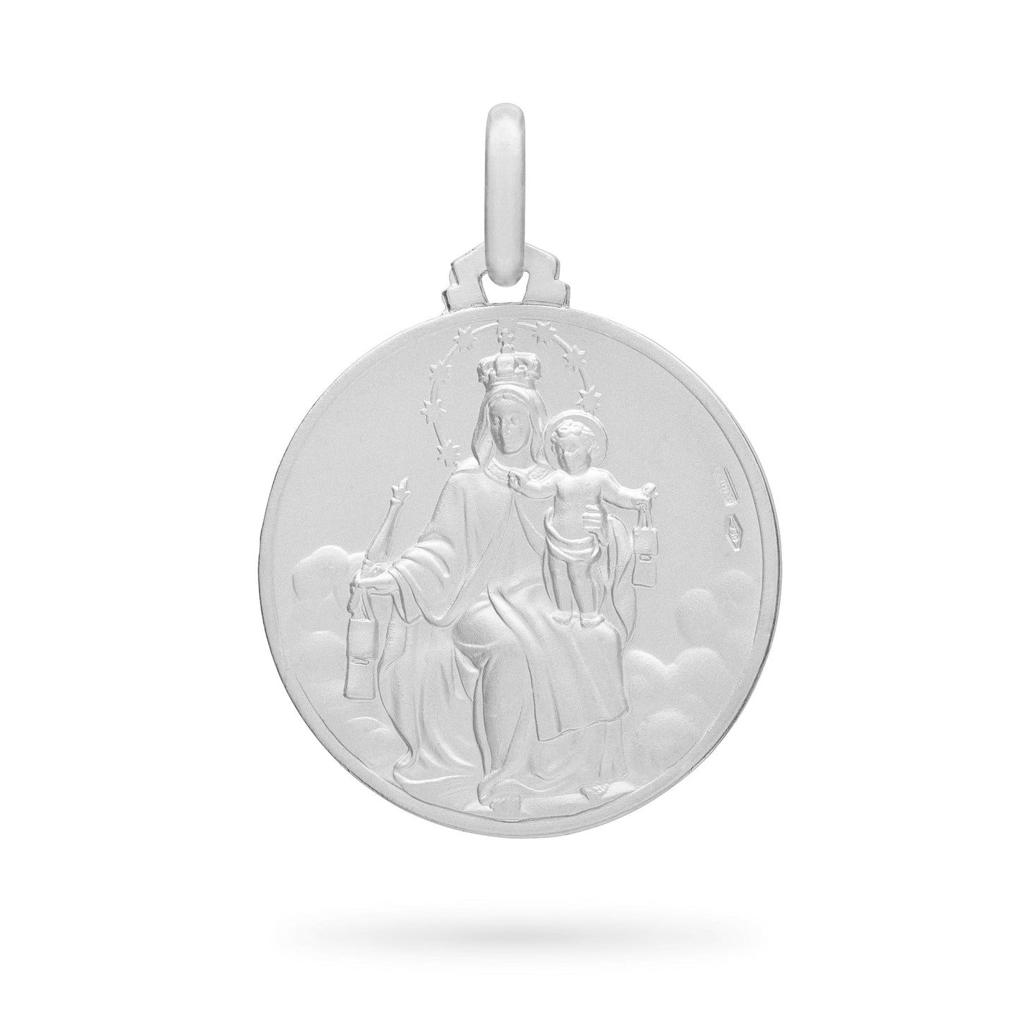 MONDO CATTOLICO Medal Sterling Silver Scapular Medal