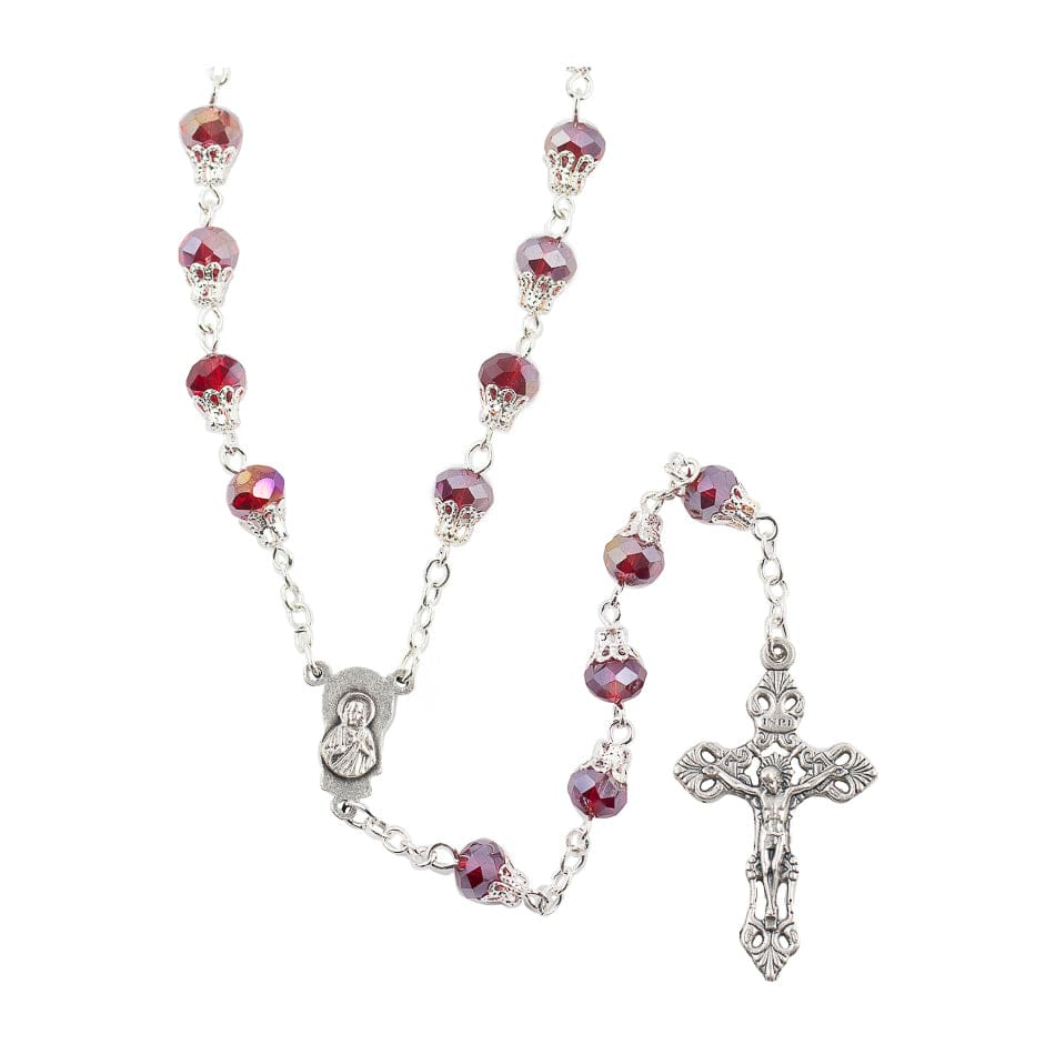 MONDO CATTOLICO Prayer Beads Virgin Mary with Jesus Rosary in Hot Air Balloon Beads