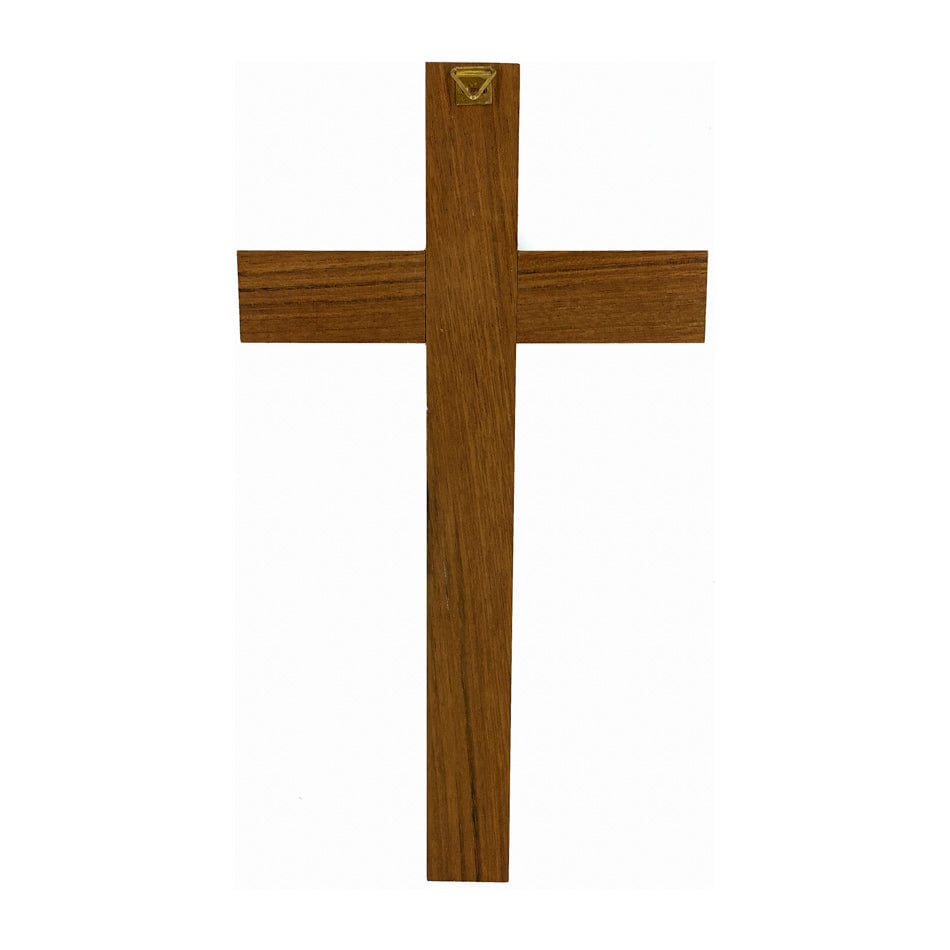 MONDO CATTOLICO Walnut Cross With Light Inlay