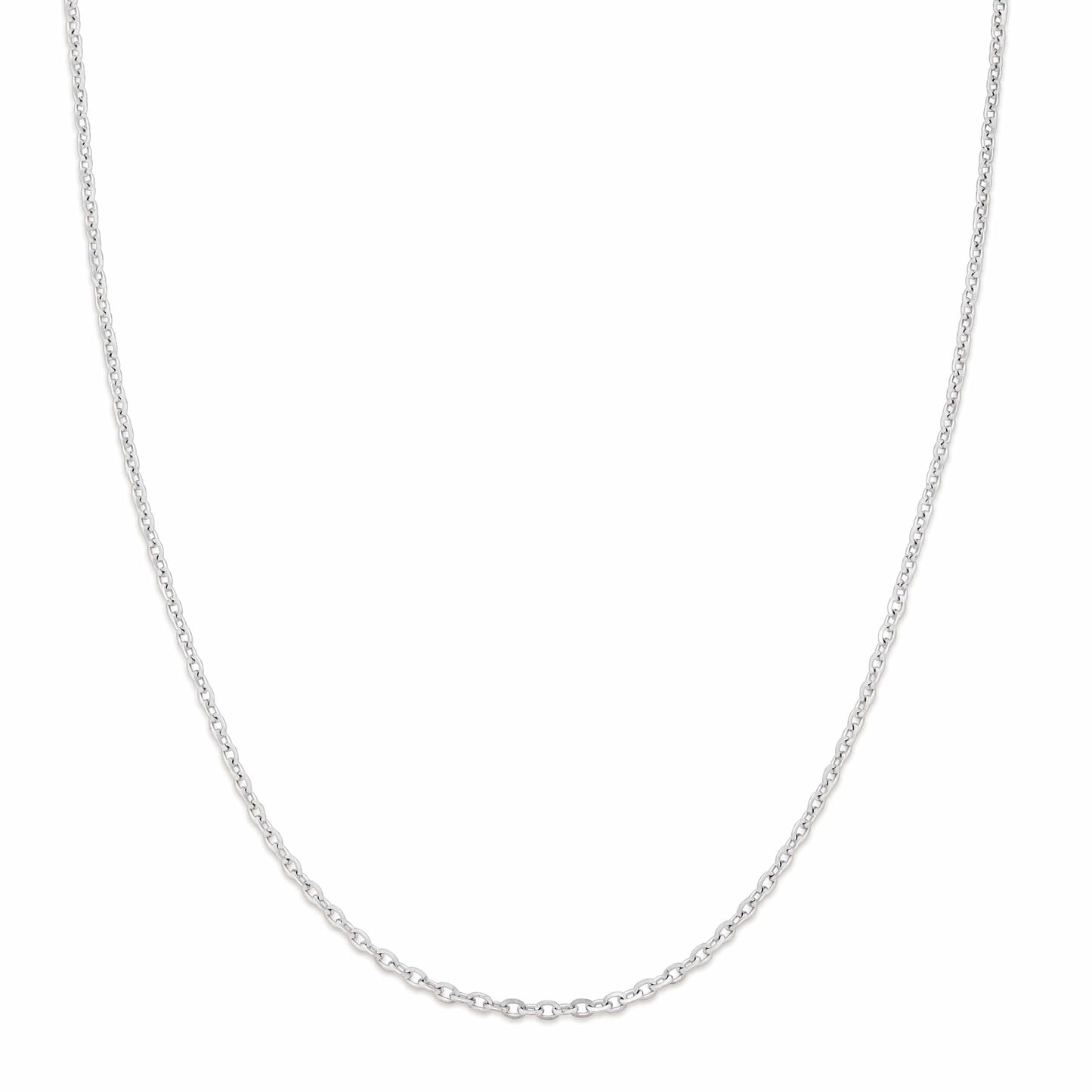 MONDO CATTOLICO Jewelry Cm 50 (19.7 in) White Gold Berlin Model Chain