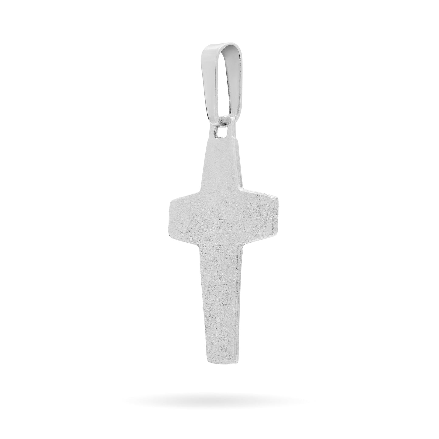 Mondo Cattolico Pendant White Gold Good Shepherd Cross Pendant