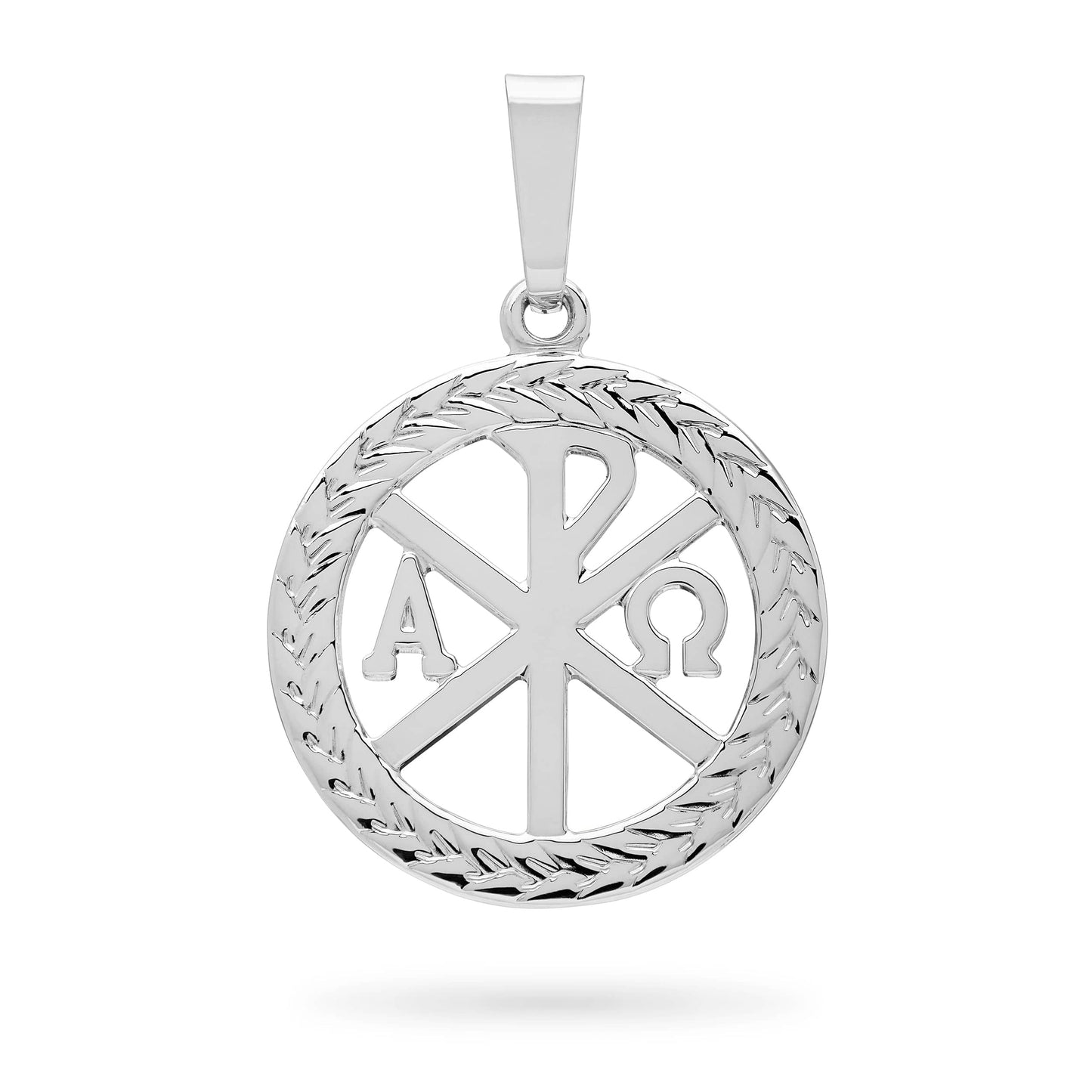 MONDO CATTOLICO Jewelry White Gold Peace Cross medal