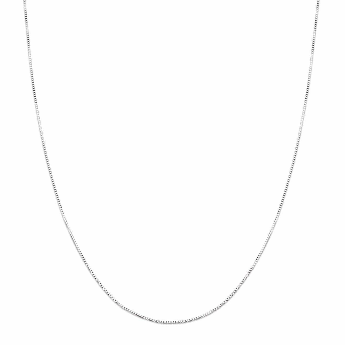 MONDO CATTOLICO Jewelry Cm 42 (16.5 in) White Gold Venetian Chain