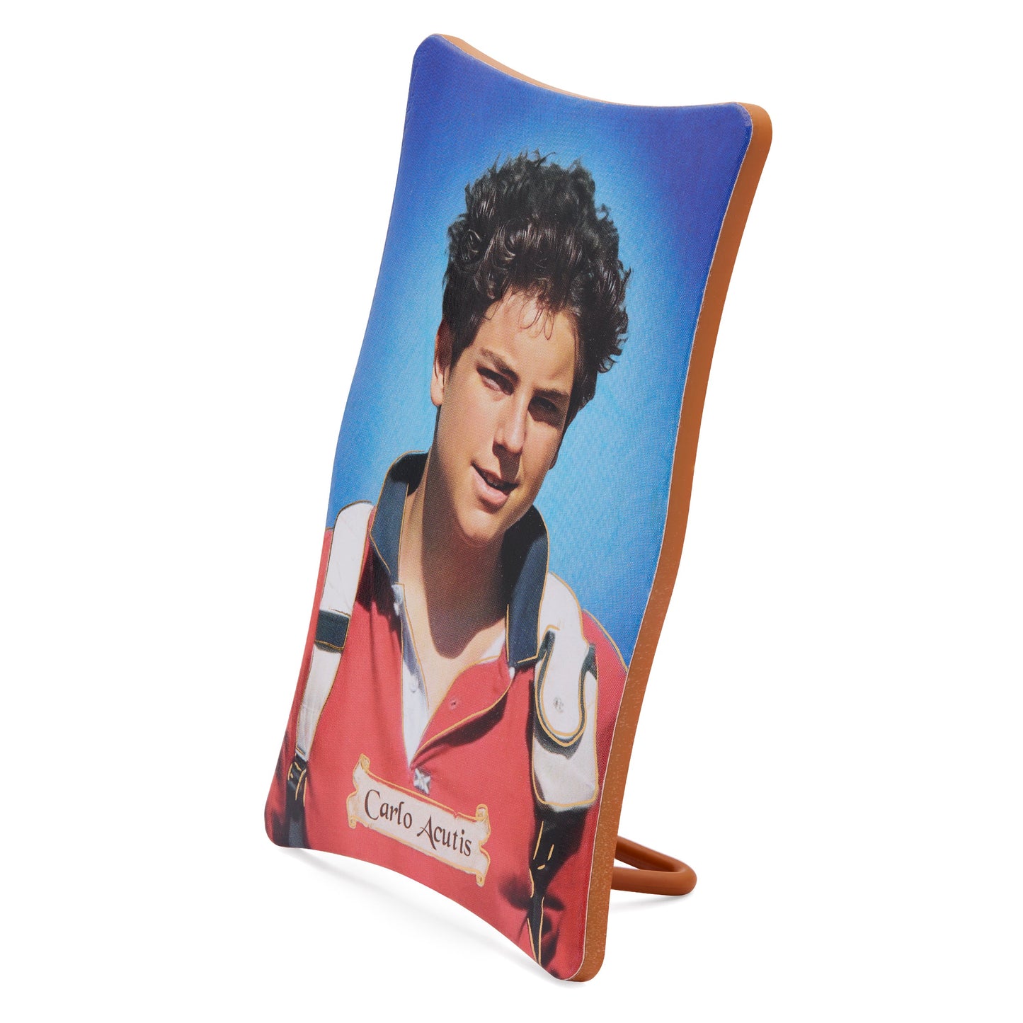 Mondo Cattolico Panel 7 x 10 cm (2.76 x 3.94 in) Wooden Panel of Blessed Carlo Acutis