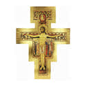 Croix De Saint Damien En Bois Mural Avec Christ En Relief - Dimensions 40x30x2.5 Cm - Reproduction De L'icône Historique - 3