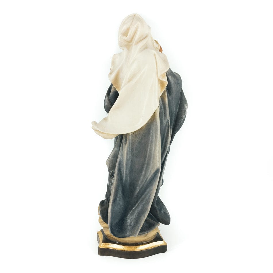 ULPE SAS DI DANIEL PERATHONER 20 cm (7.87 in) Wooden Statue of Mother Mary With Baby Jesus