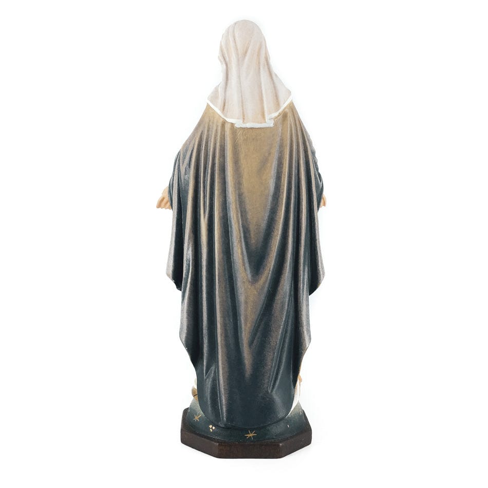 PEMA S.R.L. Wooden Statue of Our Lady of the Miraculous Medal on the Globe