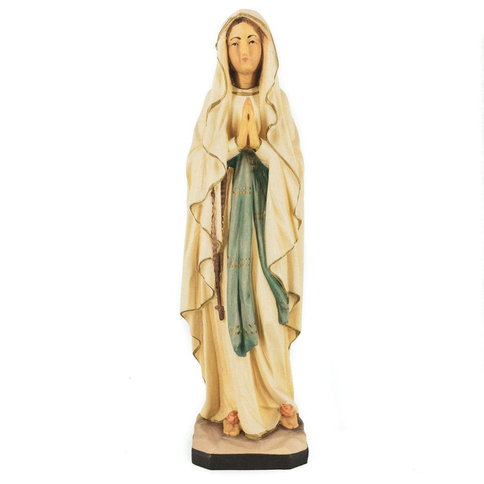 Mondo Cattolico Prayer Beads 20 cm (7.87 in) Wooden Statue of Our Lady of the Rosary