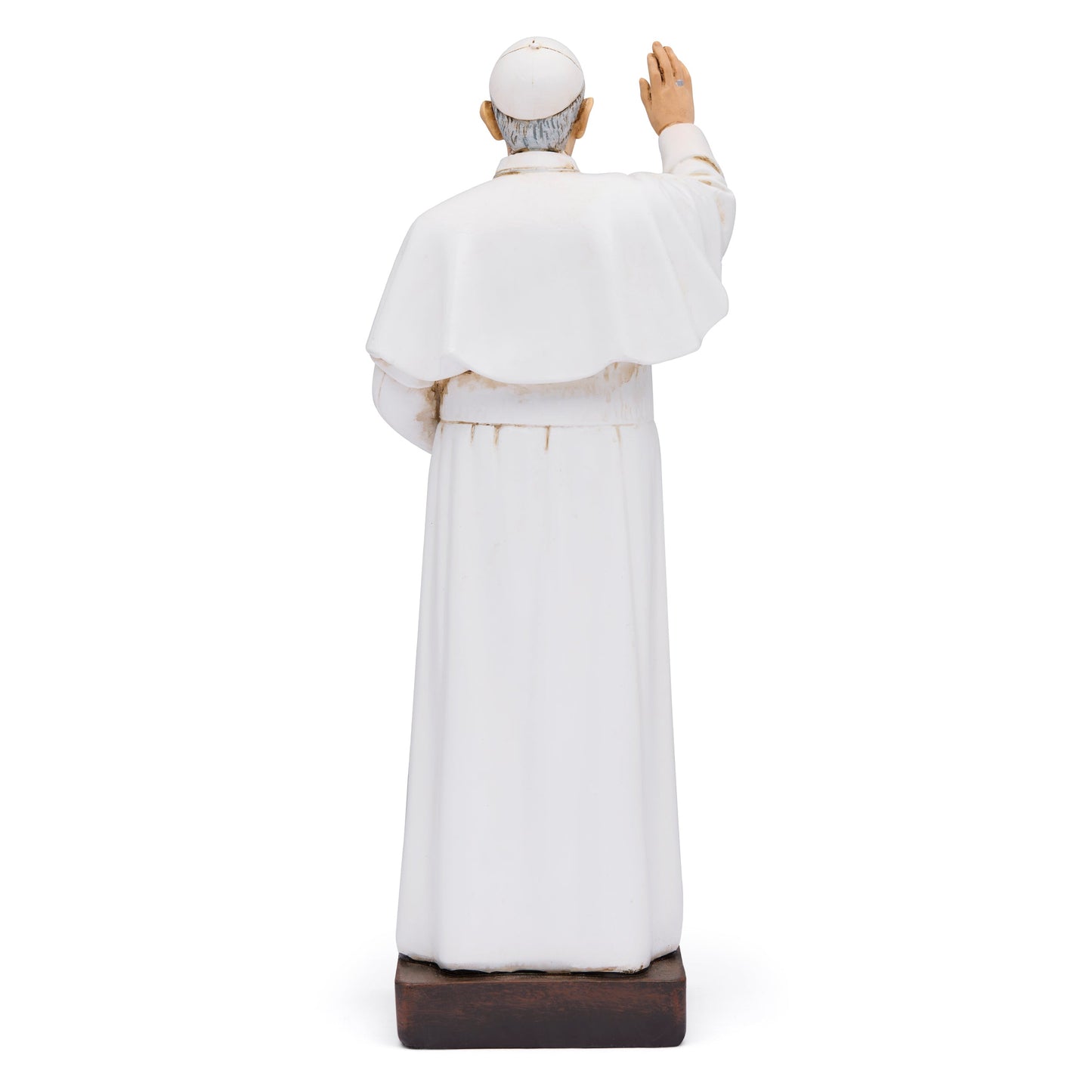 MONDO CATTOLICO ROMA Statue Wooden Statue of Pope Francis
