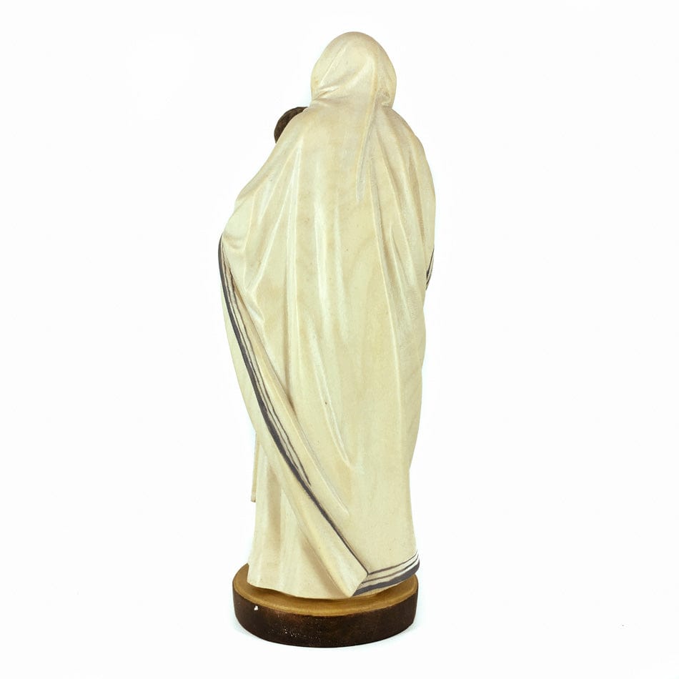 MONDO CATTOLICO Wooden Statue of St. Mother Teresa of Calcutta