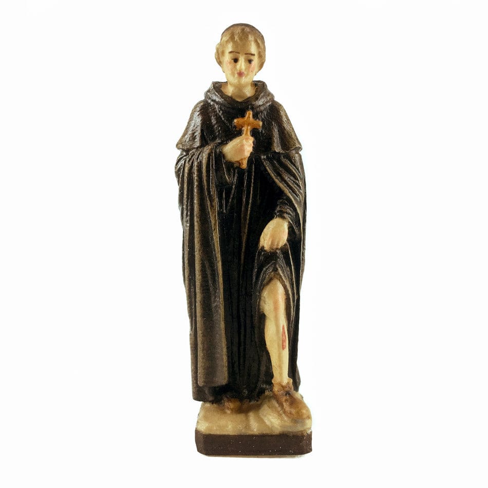 MONDO CATTOLICO 6.5 cm (2.56 in) Wooden Statue of St. Peregrine Laziosi