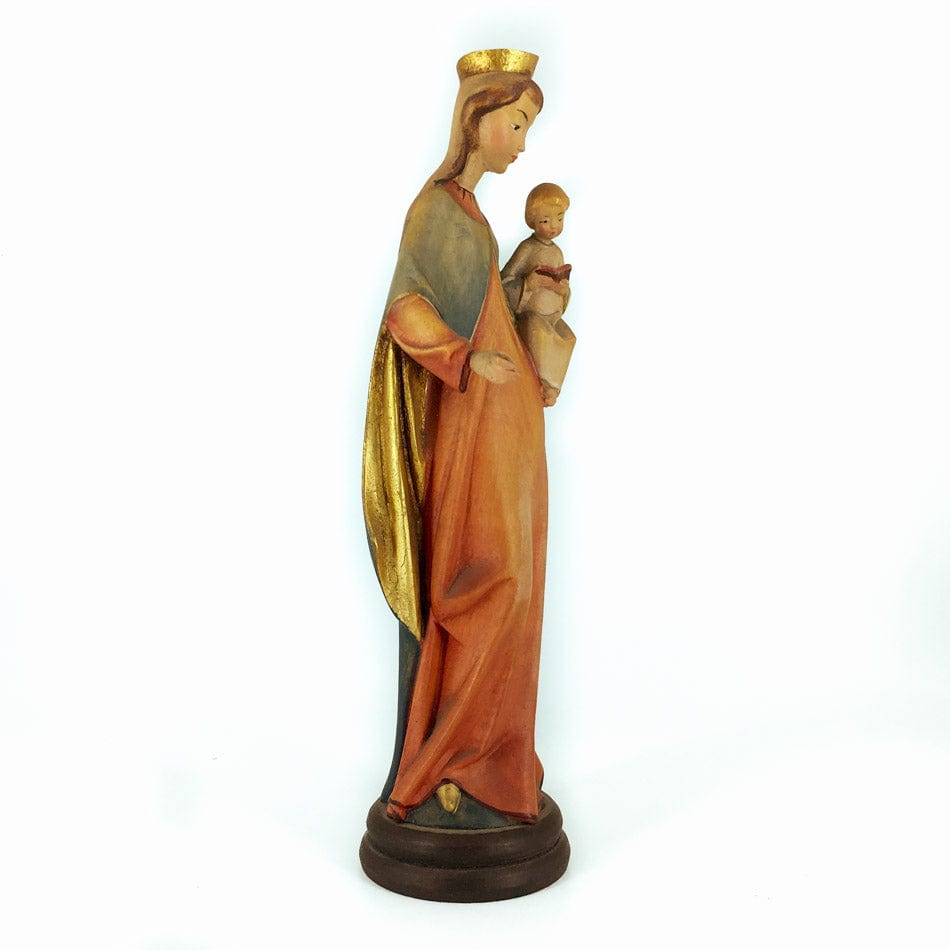 Mondo Cattolico 20 cm (7.87 in) Wooden Statue of the Mary Help of Christians Minimal Style