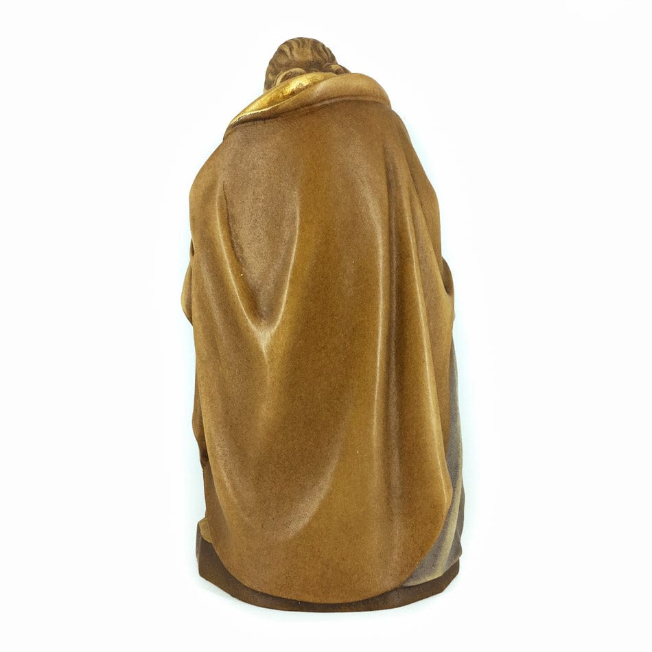 DEUR SNC DI DEMETZ OSVALD & CO. Wooden Statue of the Nativity With St. Joseph Holding a Candle