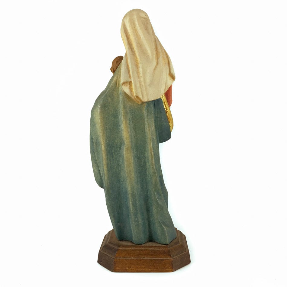 Mondo Cattolico 15 cm (5.91 in) Wooden Statue of Virgin of the Grapes