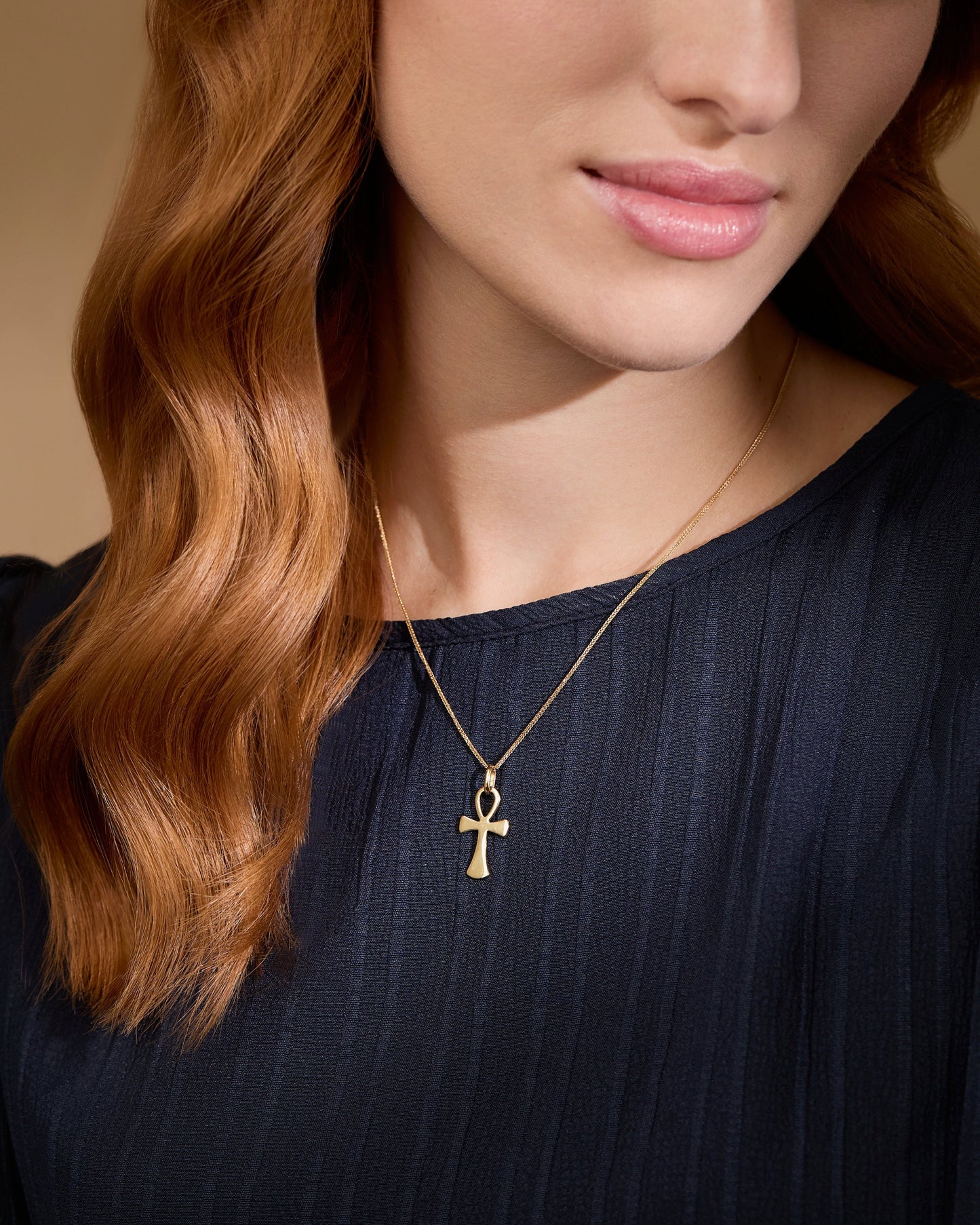 Mondo Cattolico Pendant Yellow Gold Ankh Symbol Pendant