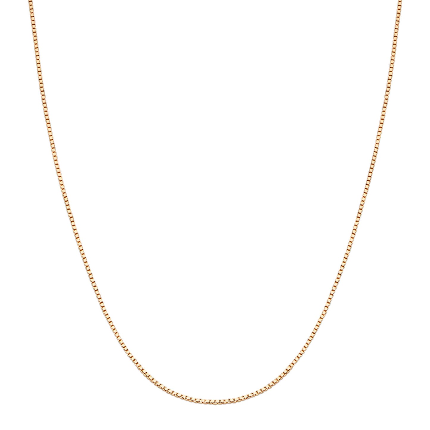 MONDO CATTOLICO Jewelry Cm 40 (15.7 in) Yellow Gold Box chain 18kt.