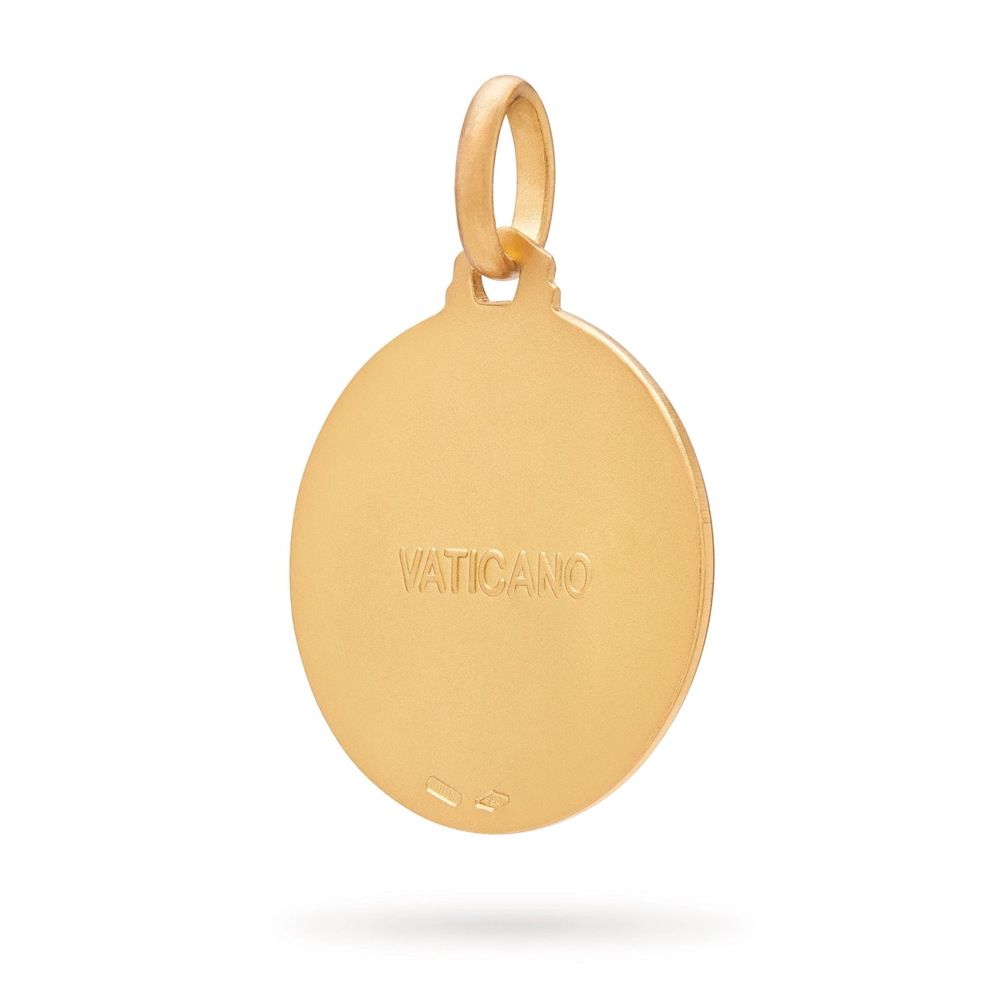 MONDO CATTOLICO 16 mm Yellow Gold Confirmation Medal