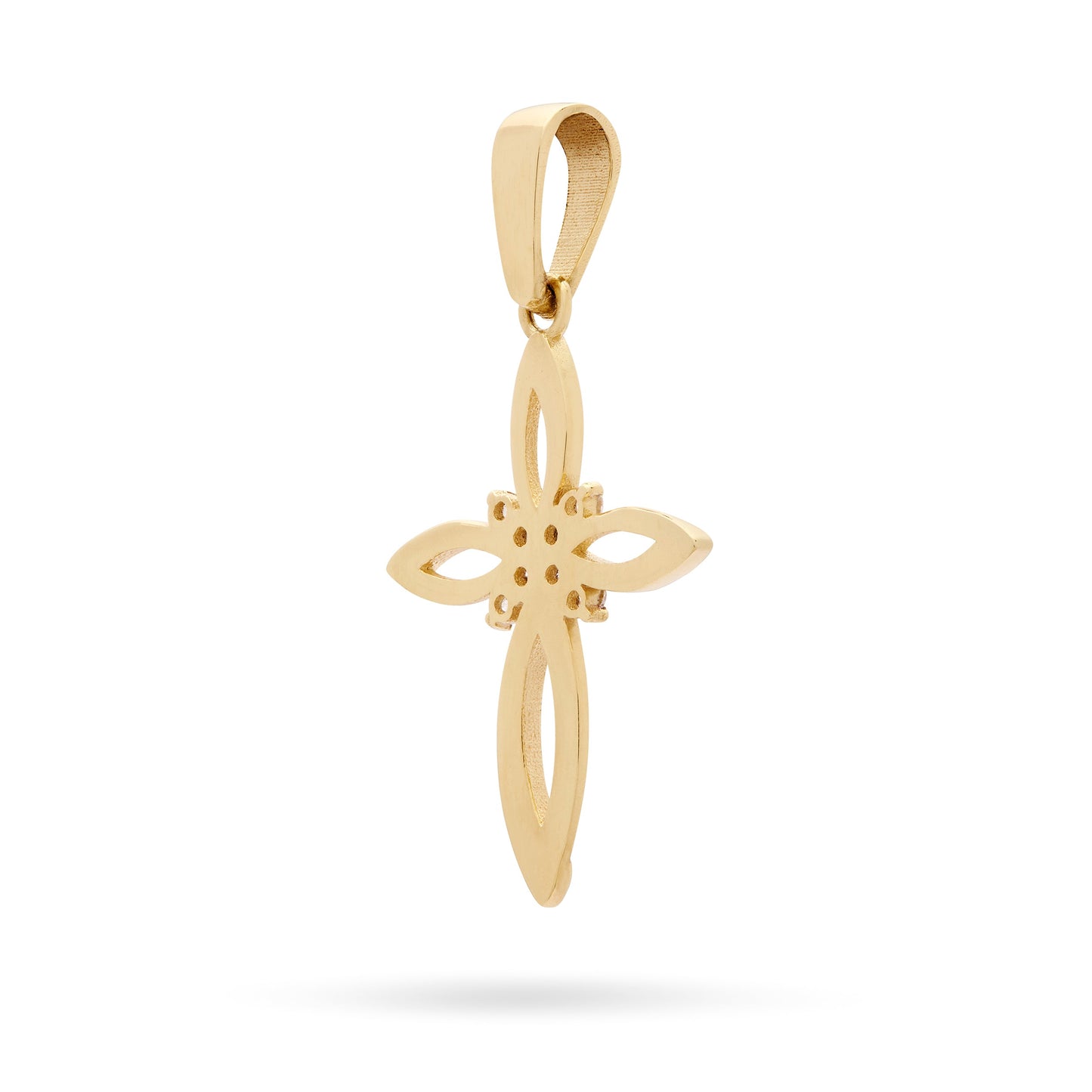 Mondo Cattolico Pendant Yellow Gold Cross Pendant