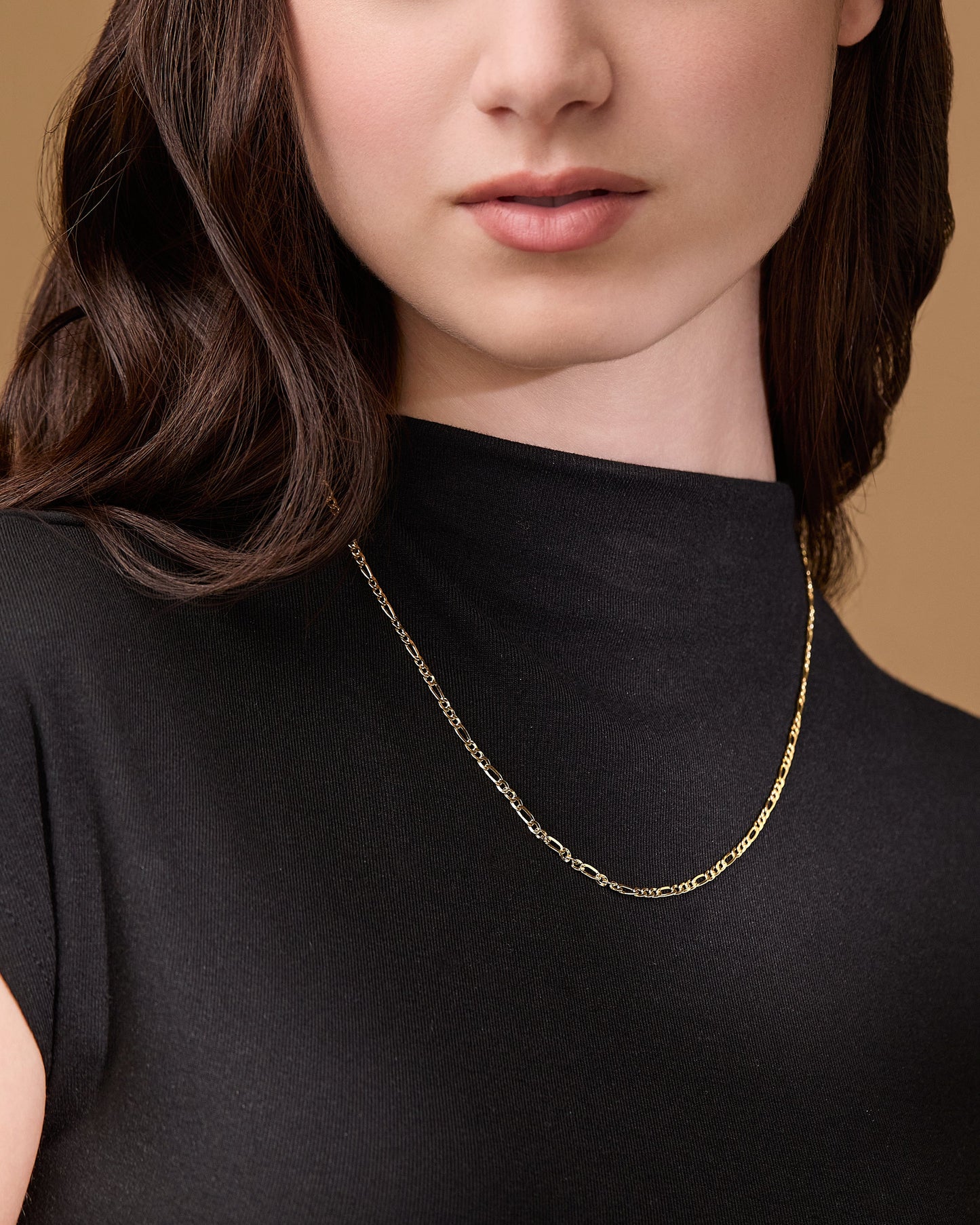 MONDO CATTOLICO ROMA Necklaces 50 cm (19.69 in) Yellow Gold Figaro Chain Necklace