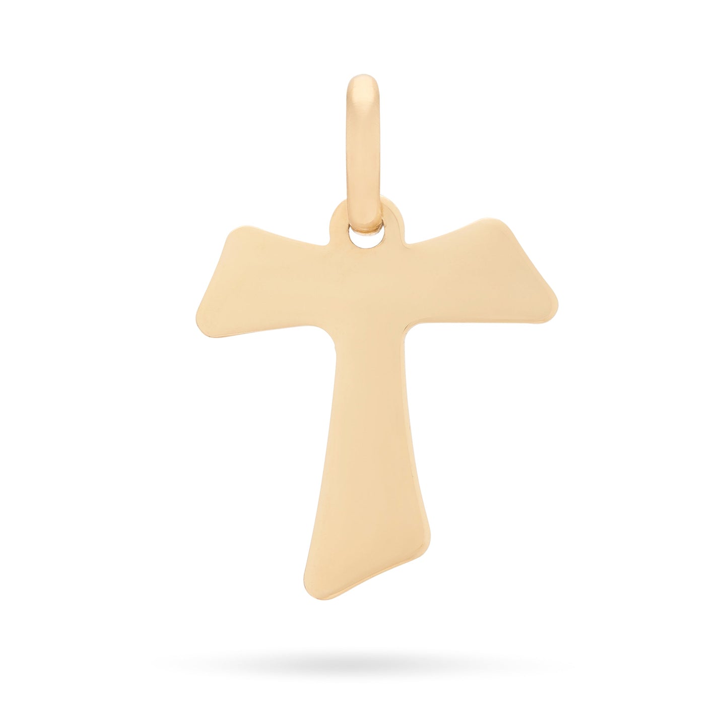 Mondo Cattolico Pendant Yellow Gold Tau Cross Pendant