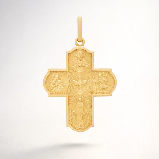 Gold-plated Sterling Silver Cross