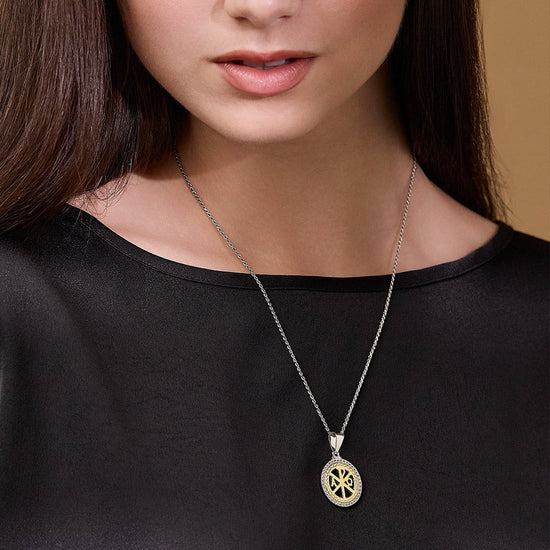 Gold-plated Sterling Silver Peace Cross