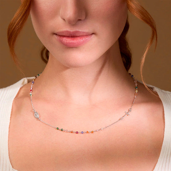 Sideways Cross Necklace