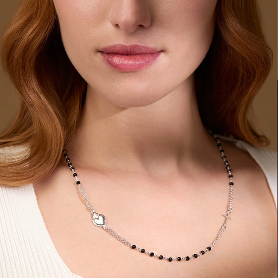 Silver Rosary Necklaces