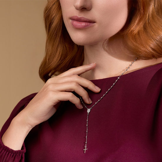 Silver Rosary Beads