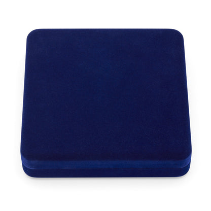 MONDO CATTOLICO ROMA Arras 11 x 14 cm (4.33 x 5.51 in) / 3.50 cm (1.38 in) / 3 cm (1.18 in) Arras with Blue Velvet Case