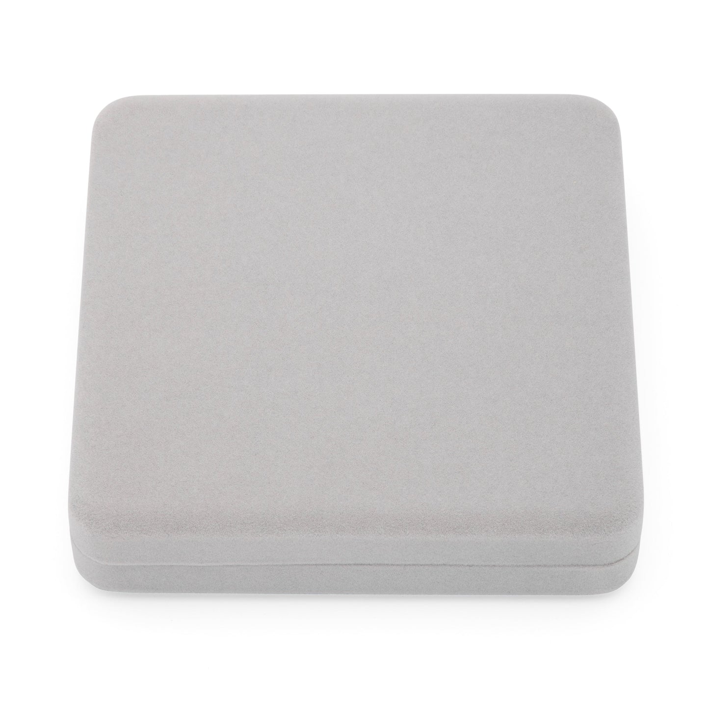 MONDO CATTOLICO ROMA Arras 18 x 18 cm (7.09 x 7.09 in) / 5 cm (1.97 in) / 3 cm (1.18 in) Arras with Gray Velvet Case