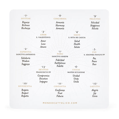 MONDO CATTOLICO ROMA Arras 18 x 18 cm (7.09 x 7.09 in) / 5 cm (1.97 in) / 3 cm (1.18 in) Arras with Gray Velvet Case