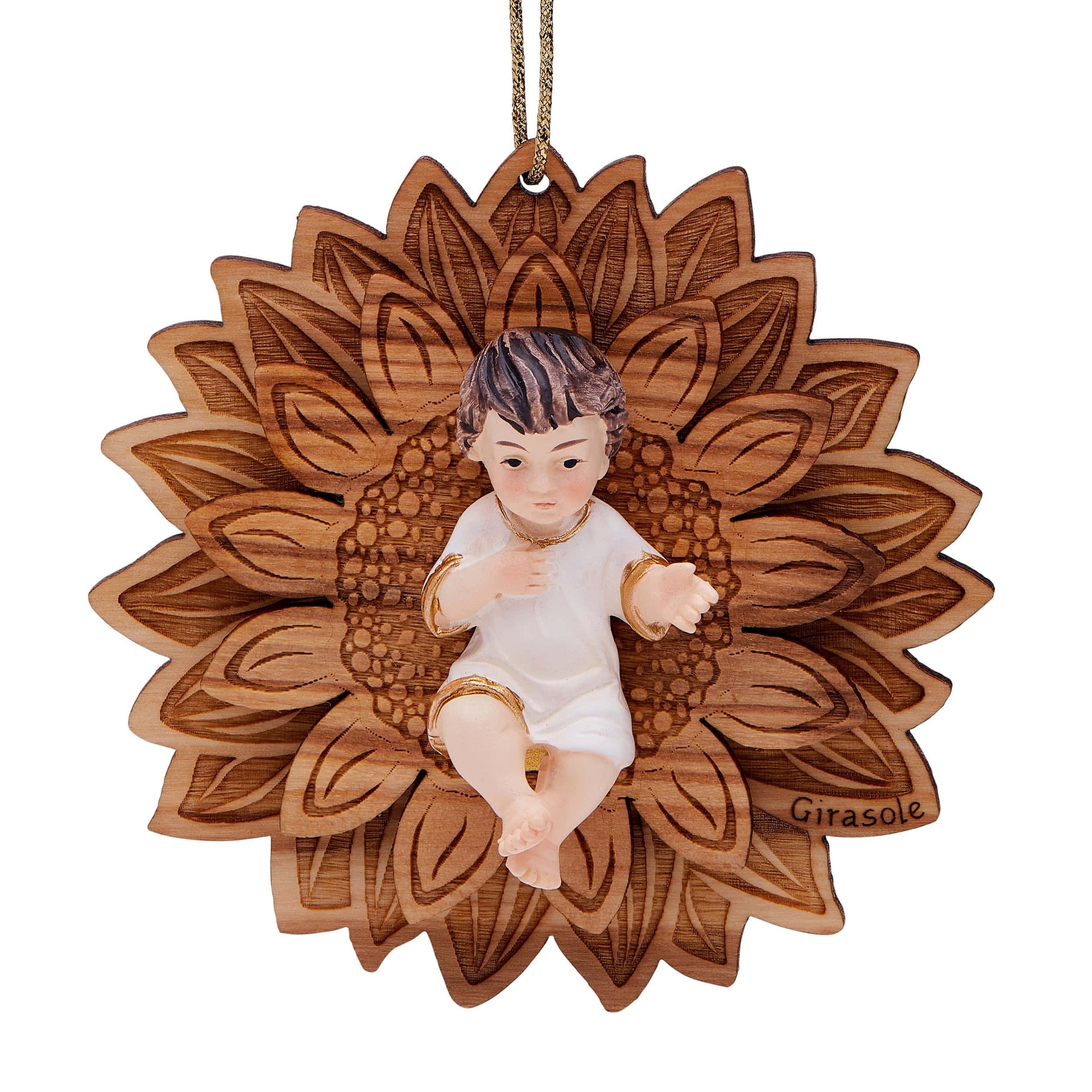 MONDO CATTOLICO Baby Jesus on a sunflower