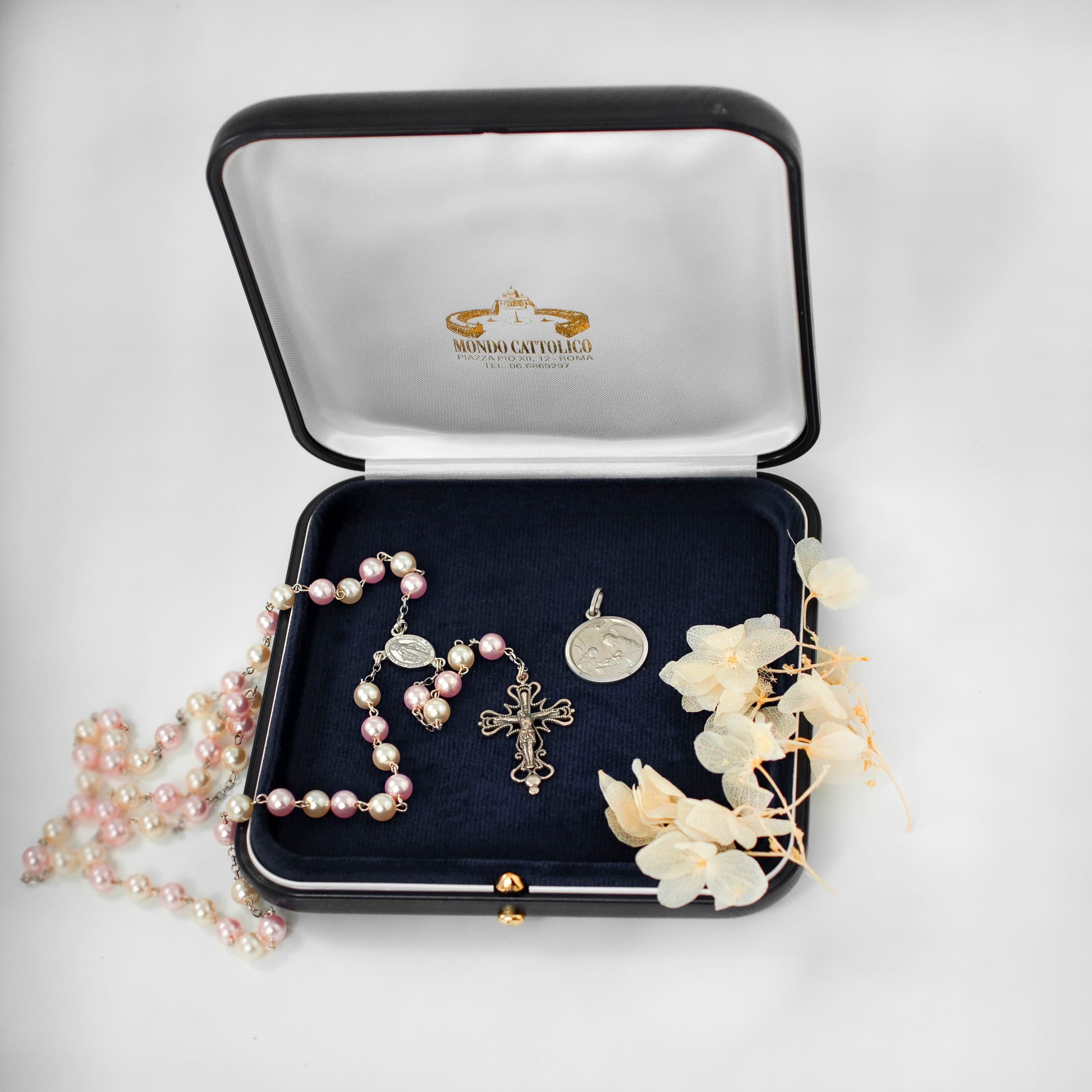 Baptism Gift Set Sterling Silver Baby Girl MONDO CATTOLICO