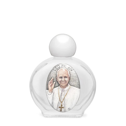 MONDO CATTOLICO ROMA Holy Water Bottle of 10 ml with Pope Leo XIV