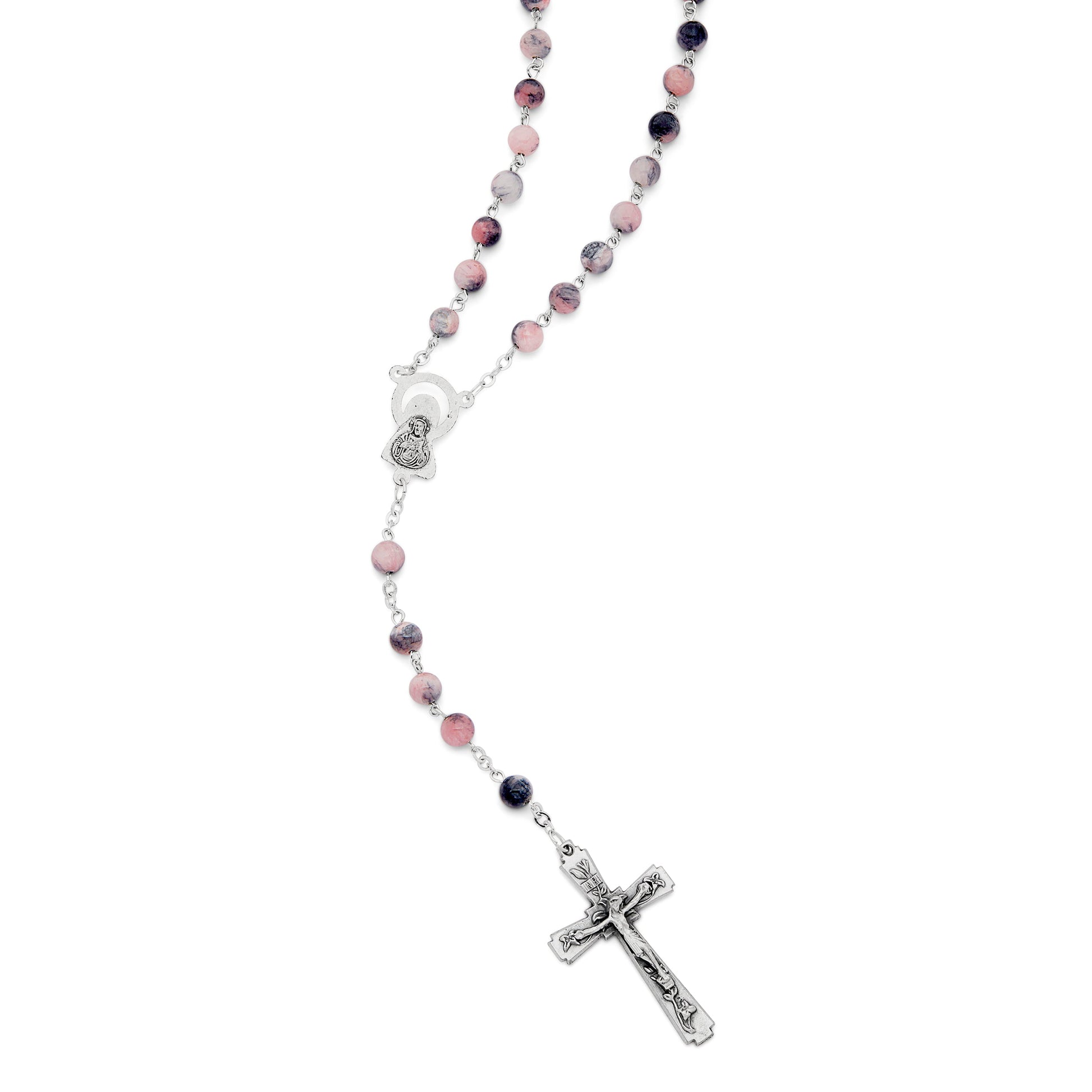 MONDO CATTOLICO Prayer Beads 46 cm (18.11 in) / 6 mm (0.23 in) Calcite Rosary