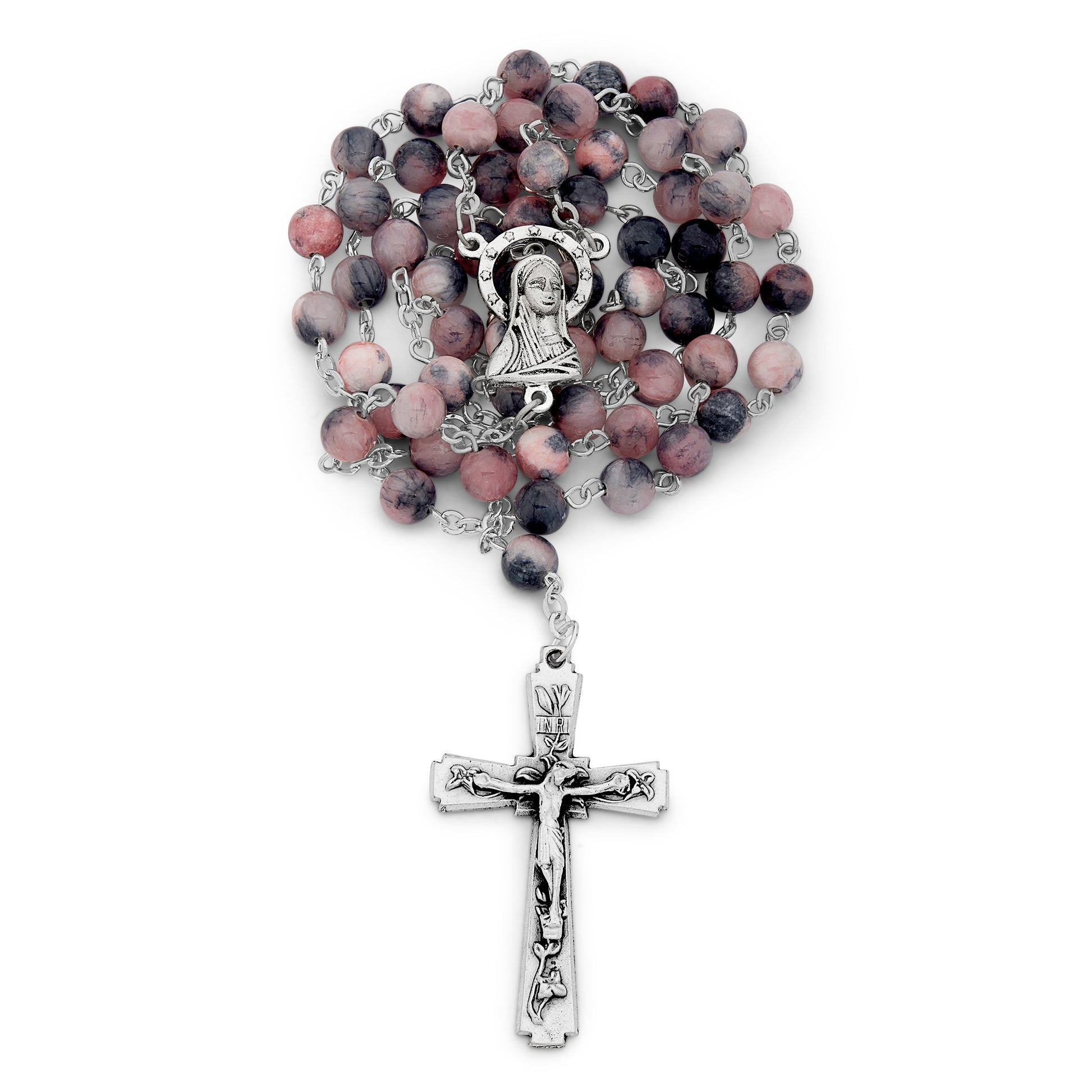 MONDO CATTOLICO Prayer Beads 46 cm (18.11 in) / 6 mm (0.23 in) Calcite Rosary