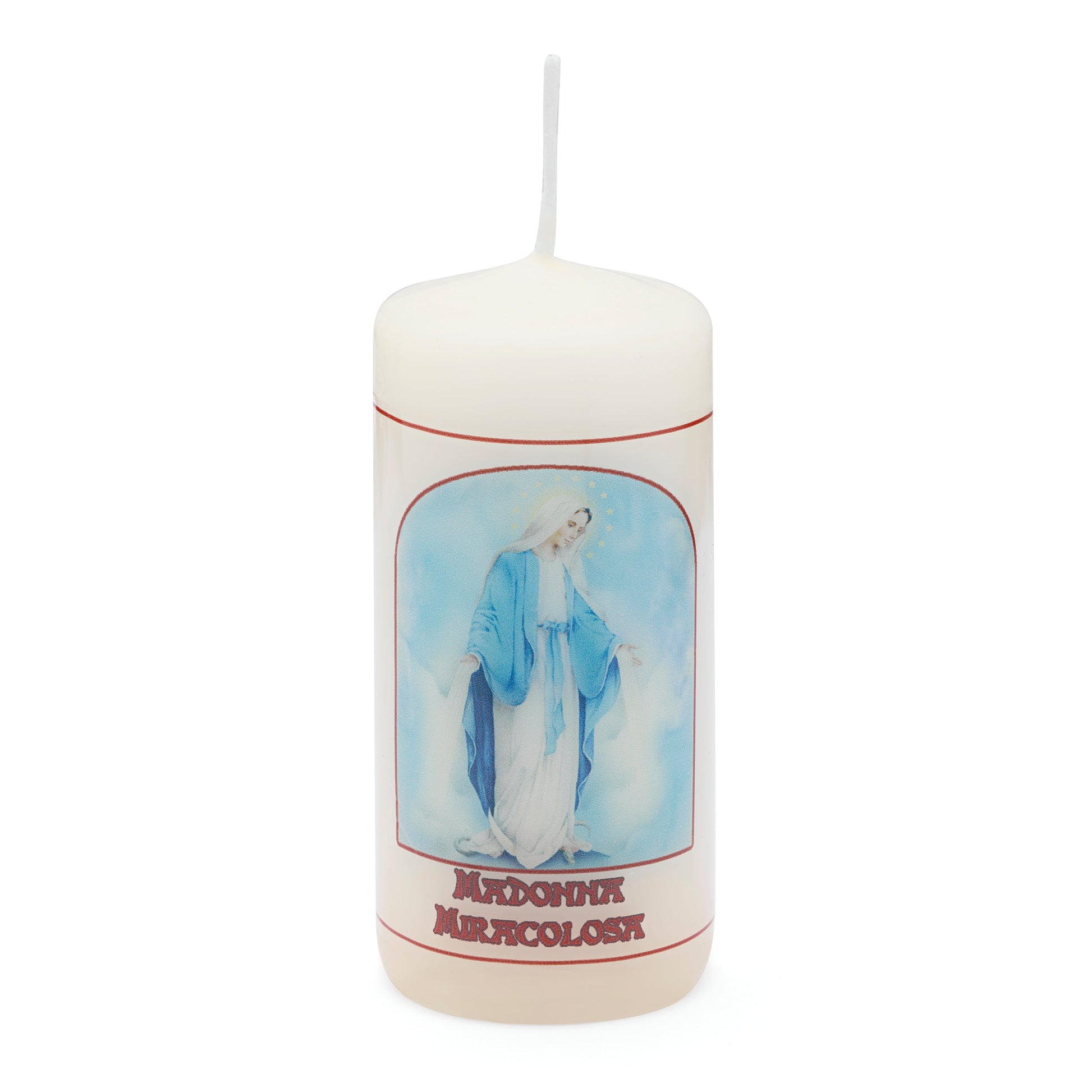 MONDO CATTOLICO ROMA Candle Candle with Our Lady of the Miraculous Medal