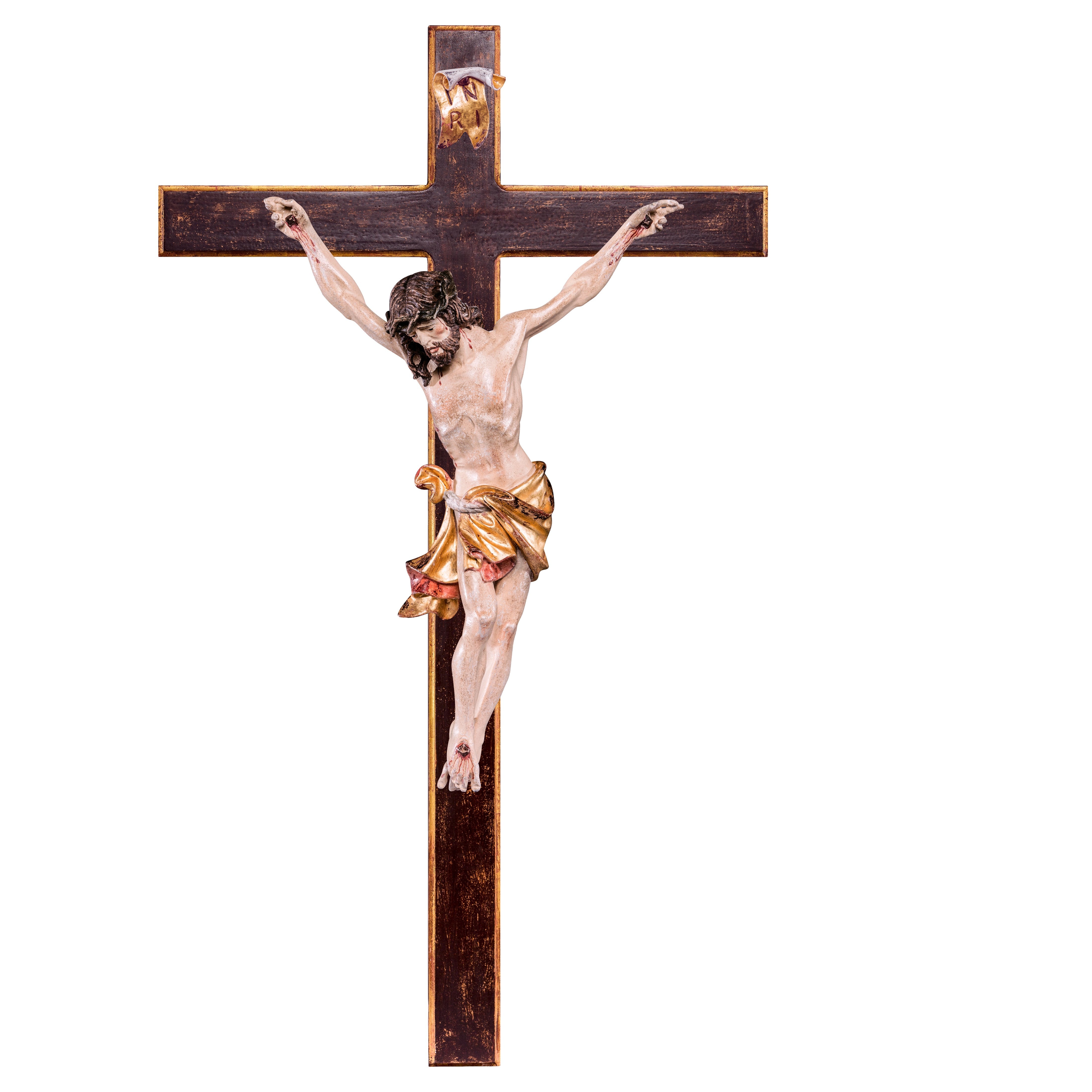 Red Christ Christ of the Alps red with straight cross | MONDO CATTOLICO