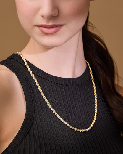 MONDO CATTOLICO ROMA Necklaces 50 cm (19.69 in) Chunky Yellow Gold Torchon Chain Necklace