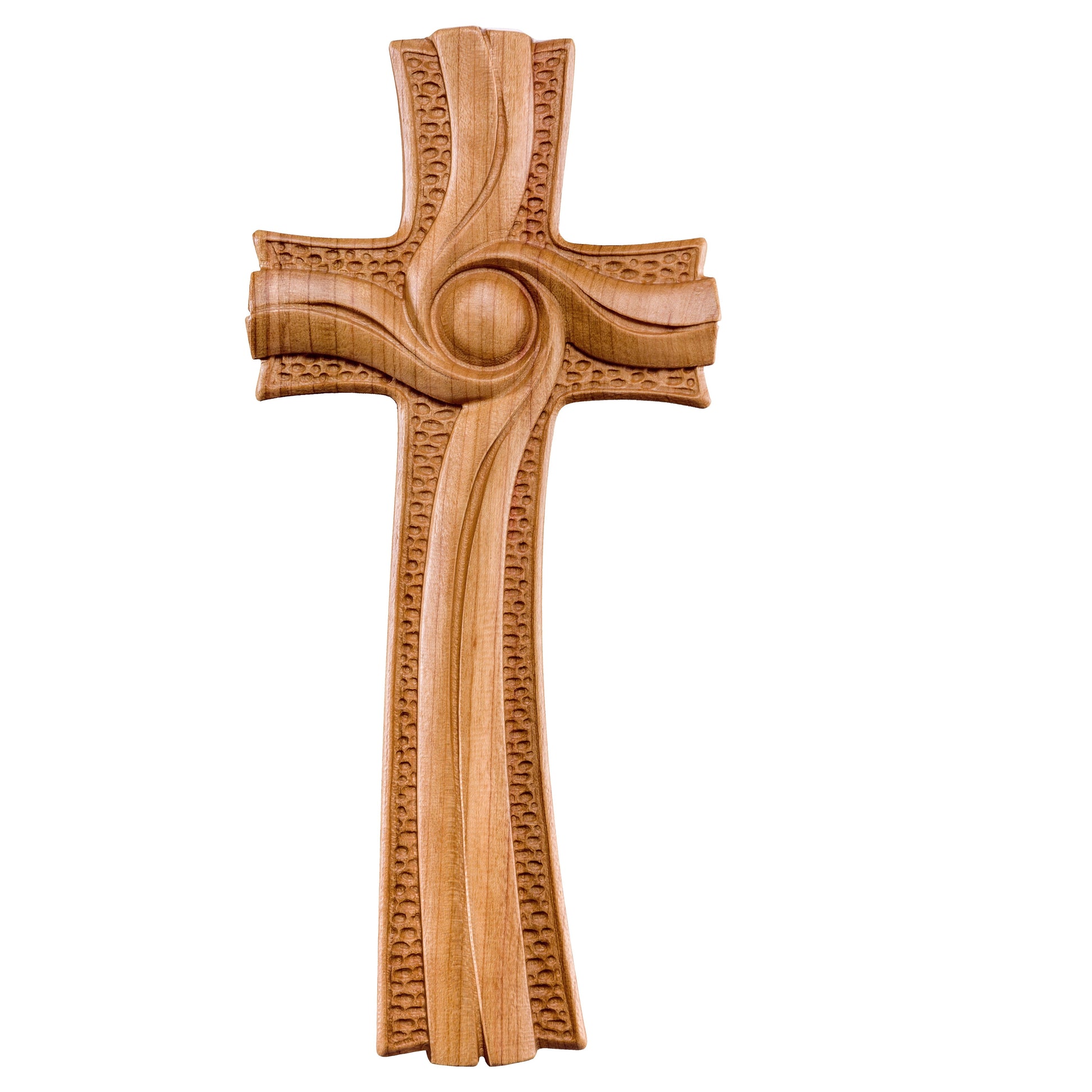 Mondo Cattolico Natural / 13 cm (5.1 in) Cross of the light cherry