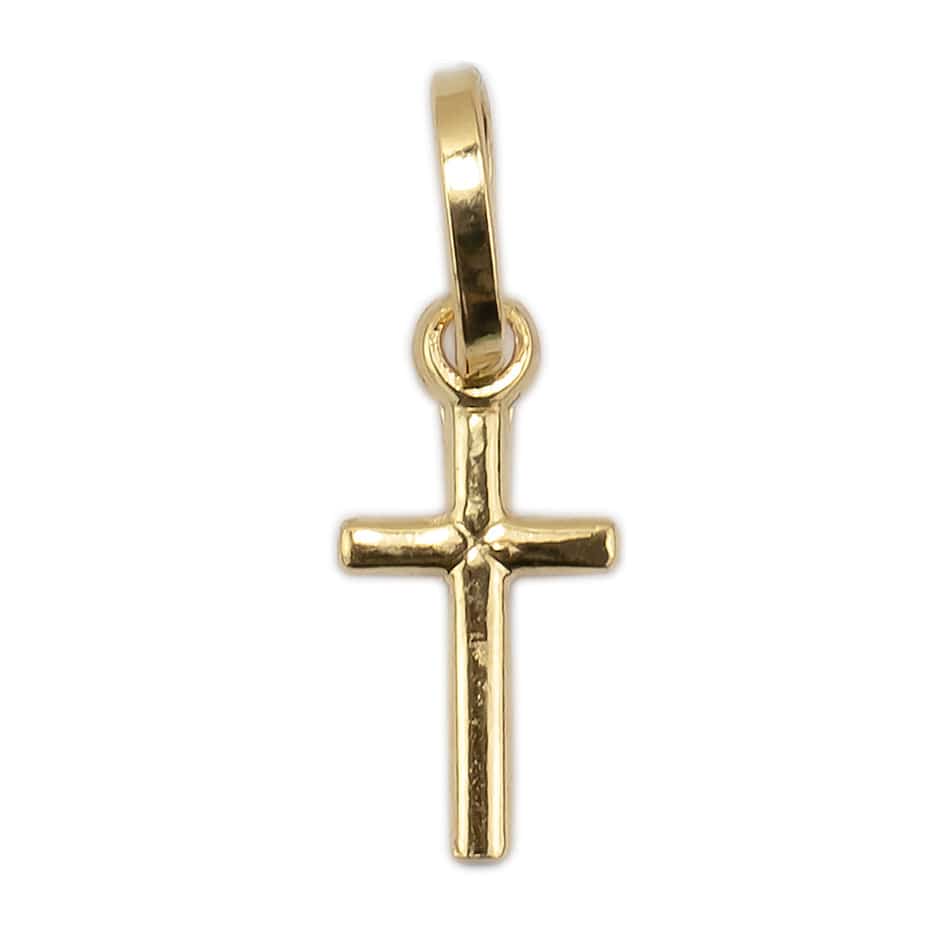 MONDO CATTOLICO Cross Pendant Engraved 'X' Yellow Gold