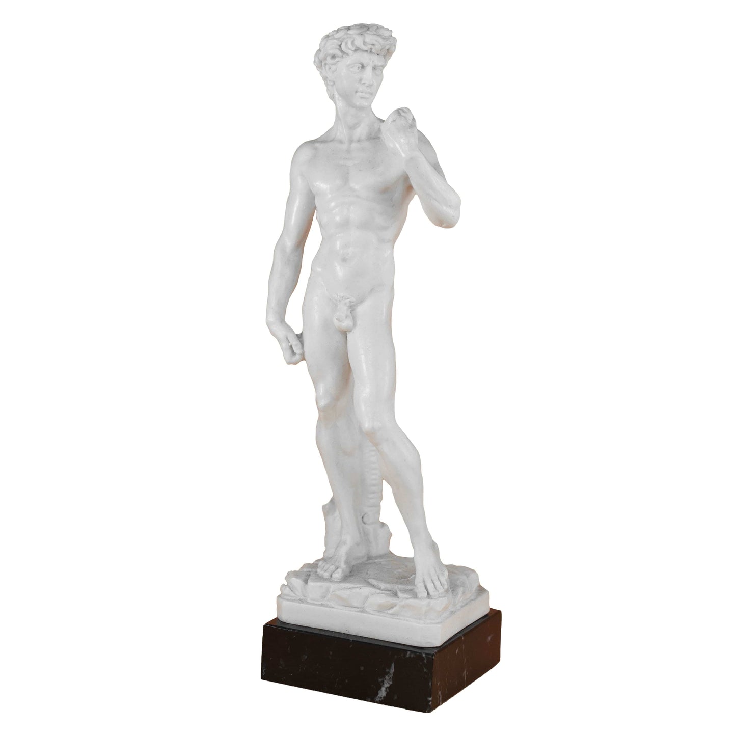 MONDO CATTOLICO 21 cm David of Michelangelo Statue Marble Dust