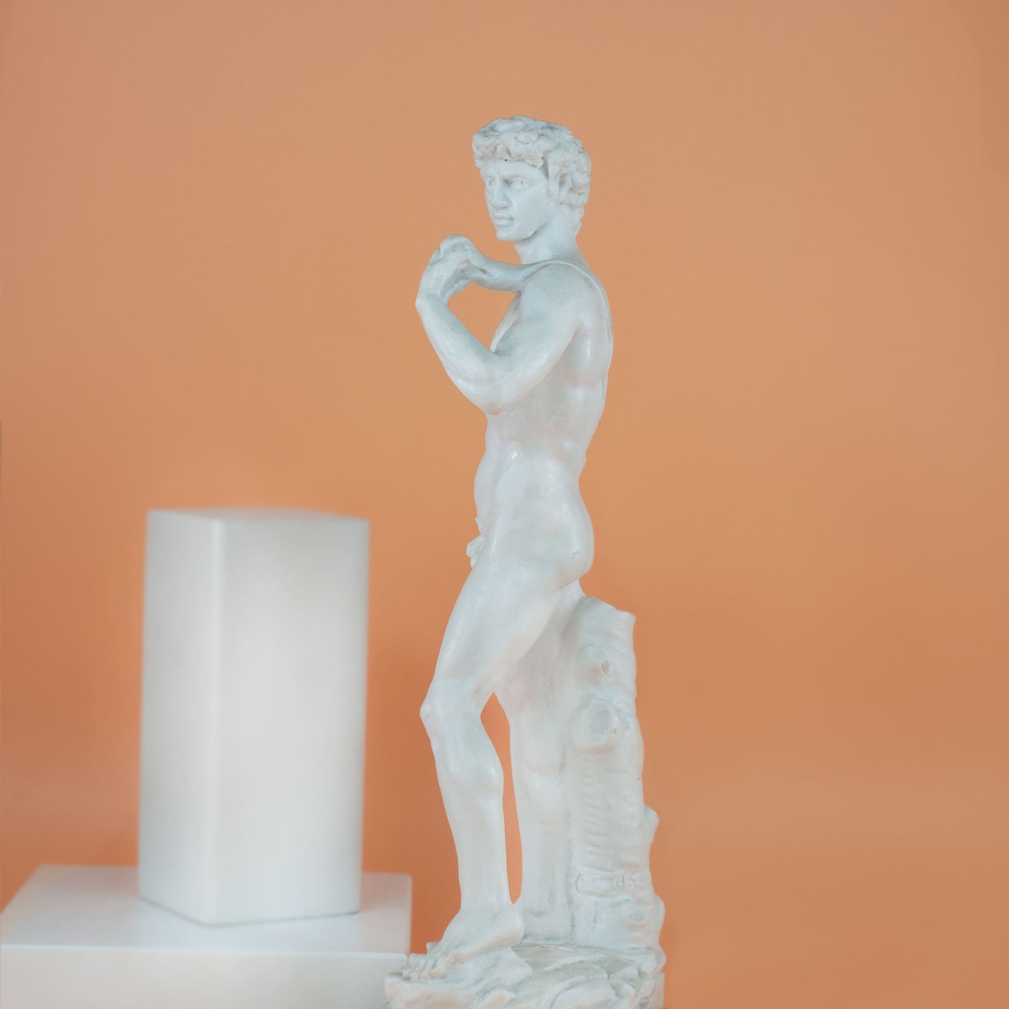 MONDO CATTOLICO David of Michelangelo Statue Marble Dust