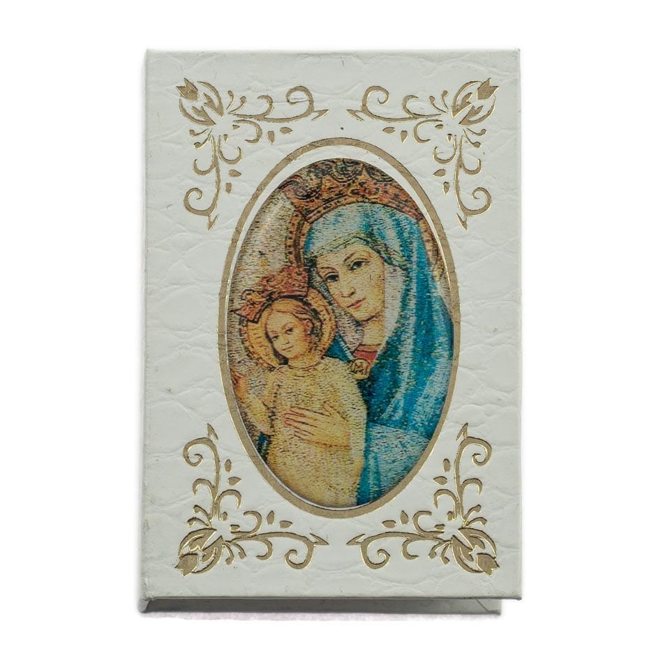 MONDO CATTOLICO Prayer Beads 54 cm (21.25 in) / 8 mm (0.31 in) Ferruzzi Virgin Holder and Rosary