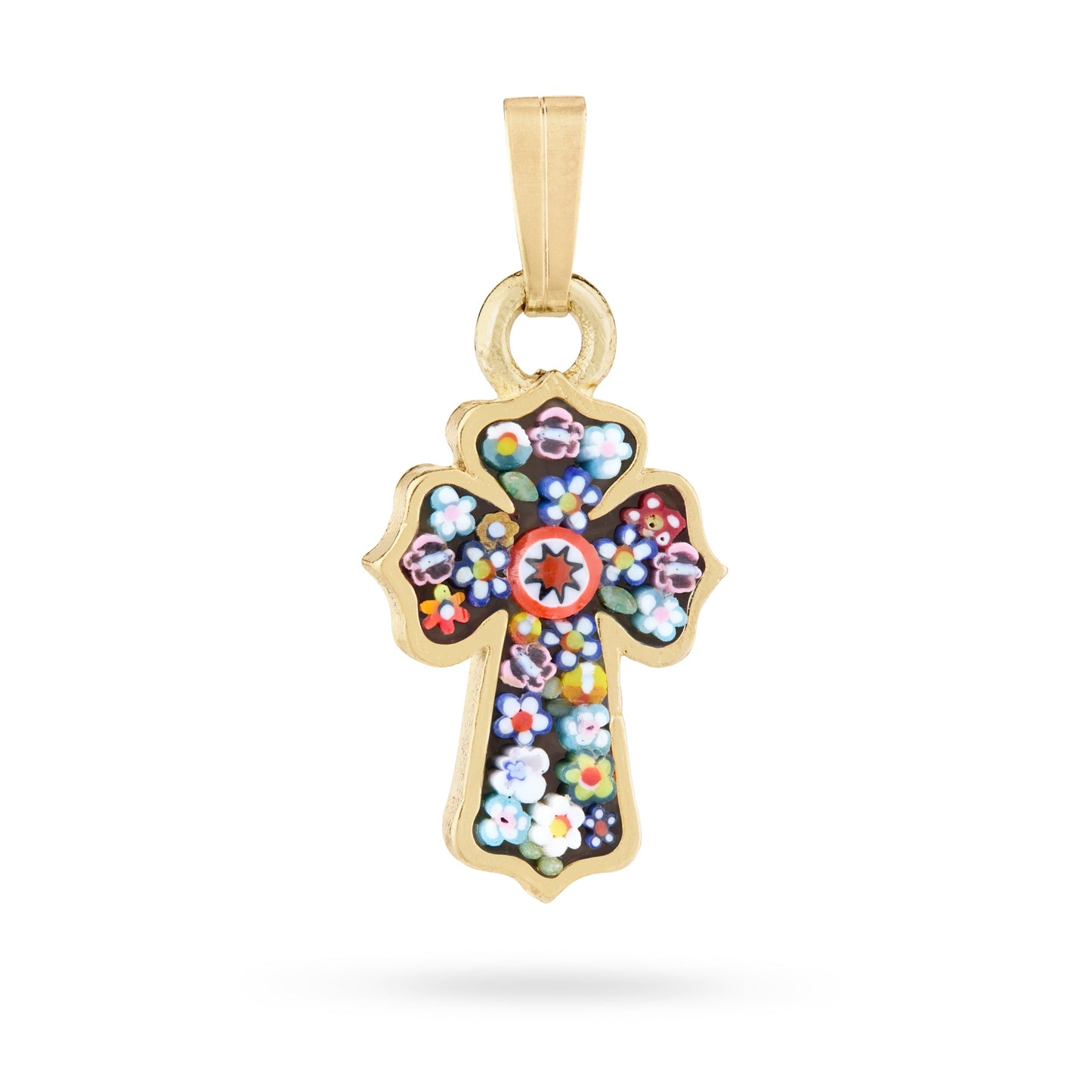 MONDO CATTOLICO ROMA Galvanised Micromosaic Cross