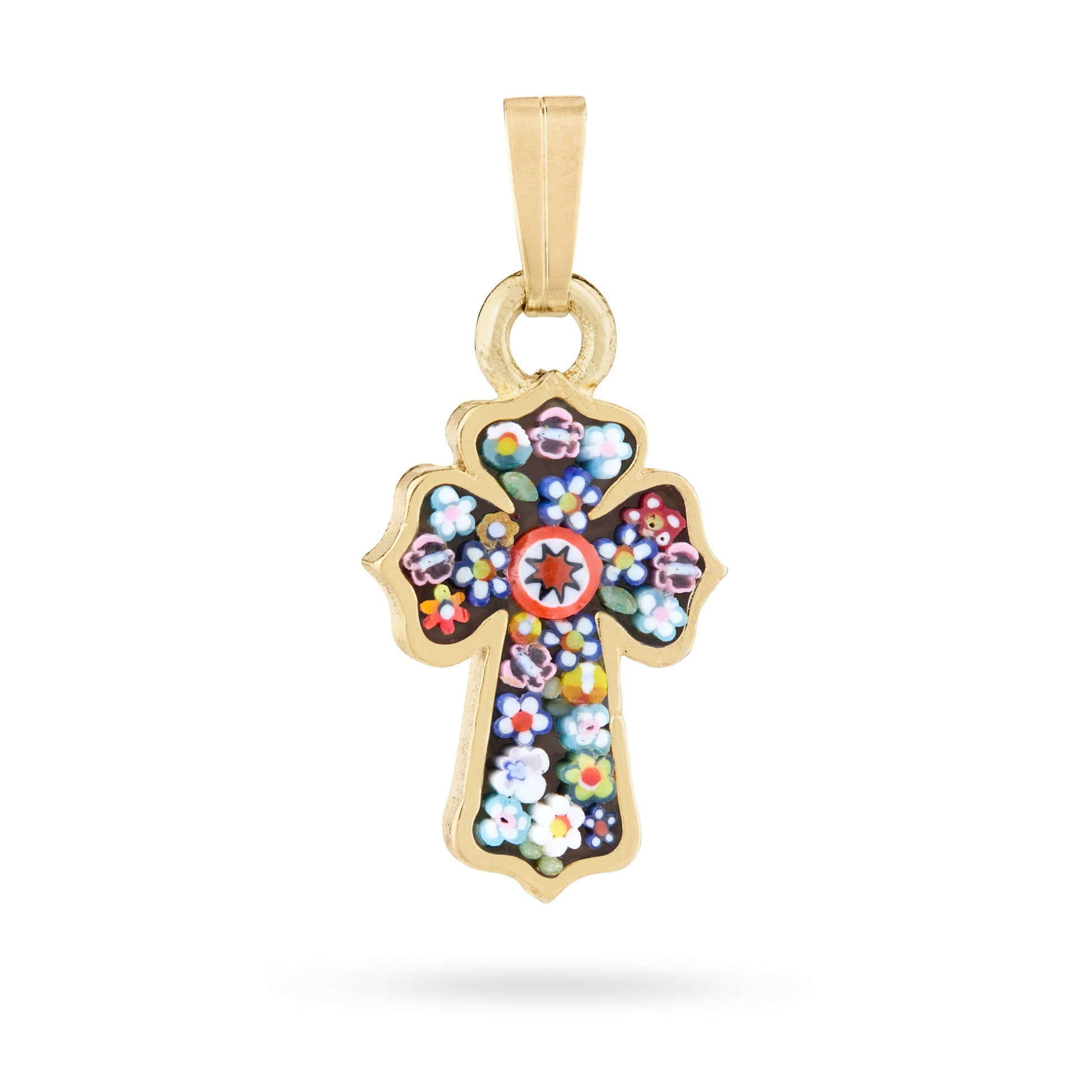 MONDO CATTOLICO ROMA Galvanised Micromosaic Cross