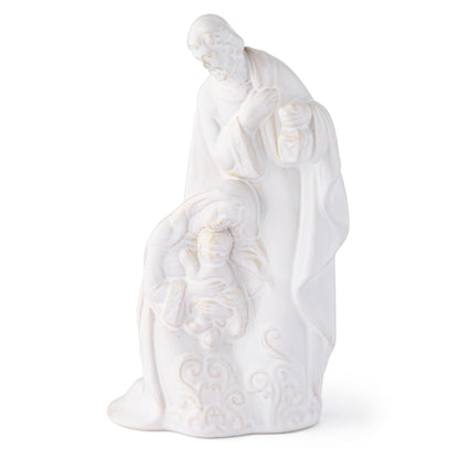 Mondo Cattolico Nativity 16.50 cm (6.50 in) Glossy White Ceramic Nativity
