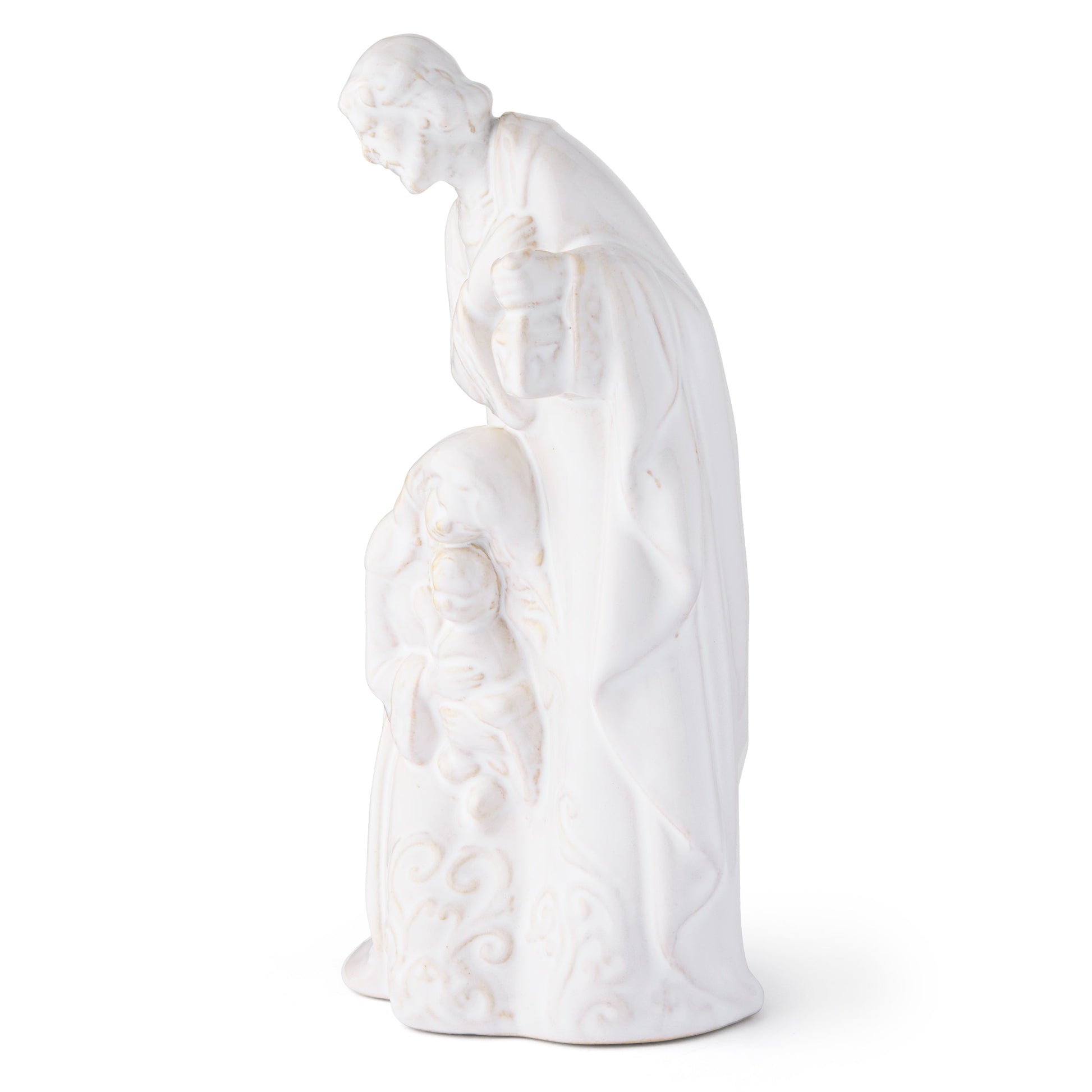 Mondo Cattolico Nativity 16.50 cm (6.50 in) Glossy White Ceramic Nativity
